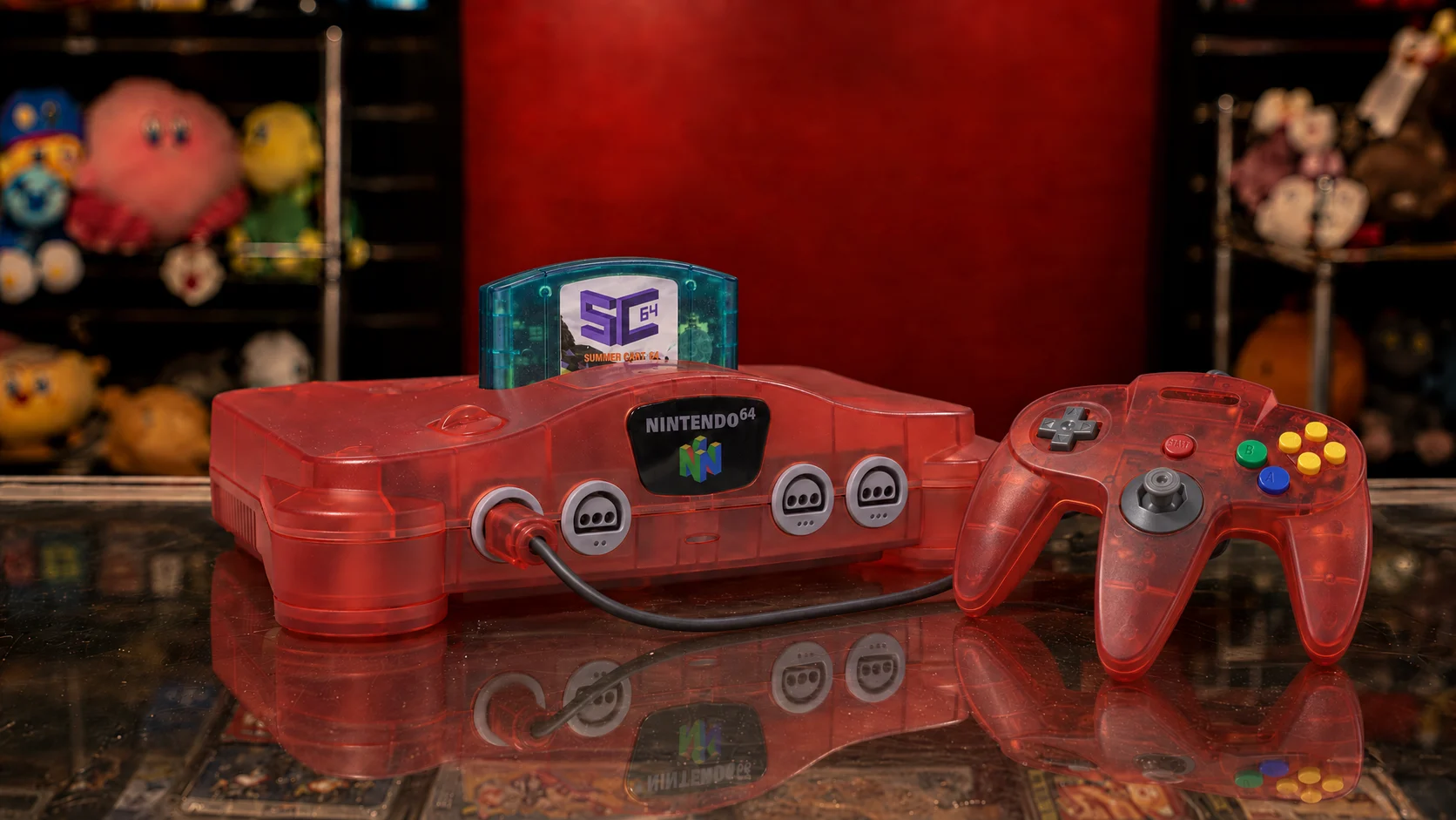 Nintendo 64 Watermelon Red — view 2